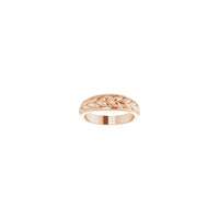 Braided Ring rose (14K) front - Popular Jewelry - New York