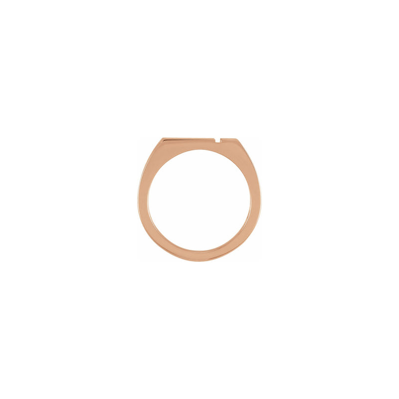 Cross Crusader Signet Ring rose (14K) setting - Popular Jewelry - New York