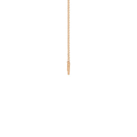 Diamond Honeycomb Necklace rose (14K) side - Popular Jewelry - New York