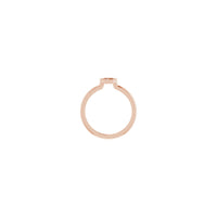 Diamond Honeycomb Stackable Solitaire Ring rose (14K) stilling - Popular Jewelry - Nýja Jórvík