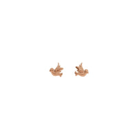Dove Stud Earrings rose (14K) سامهون - Popular Jewelry - نيو يارڪ
