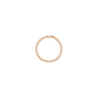 Marquise Diamond Stackable Solitaire Ring rose (14K) vista de configuración - Popular Jewelry - Nova York