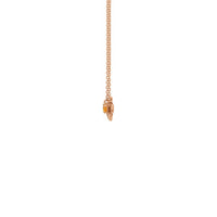 Spessarte Garnet Bee Gemstone Charm Kaklarota roze (14K) pusē - Popular Jewelry - Ņujorka