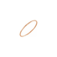 Ċirku Stackable Plain Band Rose (14K) djagonali - Popular Jewelry - New York