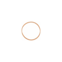 Stackable Plain Band Ring rose (14K) iestatījums - Popular Jewelry - Ņujorka