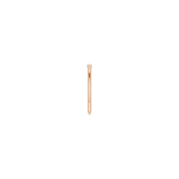 ట్రిపుల్ డైమండ్ స్టాకబుల్ రింగ్ రోజ్ (14K) వైపు - Popular Jewelry - న్యూయార్క్