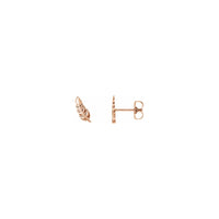 තිරිඟු කොළ පා කරාබු රෝස (14K) ප්‍රධාන - Popular Jewelry - නිව් යෝර්ක්