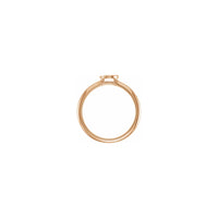 Yin Yang Stackable Ring rose (14K) setting - Popular Jewelry - New York