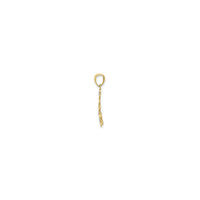 聖誕樹輪廓吊墜 (14K) 側面 - Popular Jewelry - 紐約