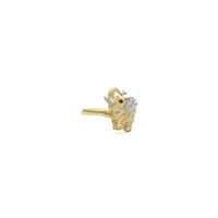 Joyful Elephant Ring (14K) side - Popular Jewelry - New York