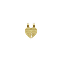 Partable "Te Amo" Crucified Jesus Heart Pendant (14K) back - Popular Jewelry - New York