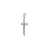 테두리가있는 십자가 펜던트 (14K) 측면- Popular Jewelry - 뉴욕