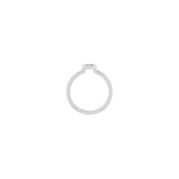 දියමන්ති පැණි වදන් සිරස් සොලිටෙයාර් මුද්ද සුදු (14K) සැකසුම - Popular Jewelry - නිව් යෝර්ක්