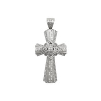 Diamond Iced-Out Passion Cross Pendant (14K) front - Popular Jewelry - New York