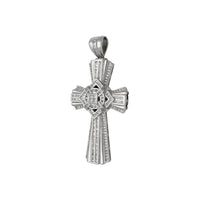 Diamond Iced-Out Passion Cross Pendant (14K) side 1 - Popular Jewelry - New York
