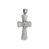 Diamond Iced-Out Passion Cross Pendant (14K) side 2 - Popular Jewelry - New York