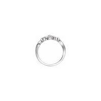 फ़्लूर-डे-लिस रिंग सफ़ेद (14K) सेटिंग - Popular Jewelry - न्यूयॉर्क