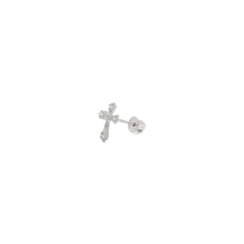 Icy Sharp Patonce Cross Stud Earrings (14K) – Popular J