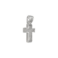 Princess-Cut Diamond Iced-Out Cross Pendant (14K) side 2 - Popular Jewelry - New York