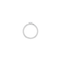Princess Cut Diamond Stackable Solitaire Ring white (14K) setting - Popular Jewelry - New York