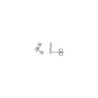 Star Ear Climber 耳環 白色 (14K) 主 - Popular Jewelry - 紐約