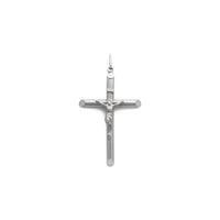 Pendentif croix tubulaire (14K) avant - Popular Jewelry - New York