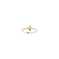 Bičių žiedas, geltonas (14K) priekyje - Popular Jewelry - Niujorkas