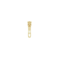 Braided Ring yellow (14K) side - Popular Jewelry - New York