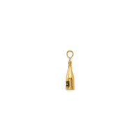 Champagne Bottle Pendant (14K) back - Popular Jewelry - New York