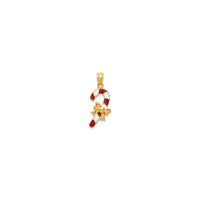 रंगीन क्यान्डी केन पेंडन्ट (१K के) अगाडि - Popular Jewelry - न्यूयोर्क