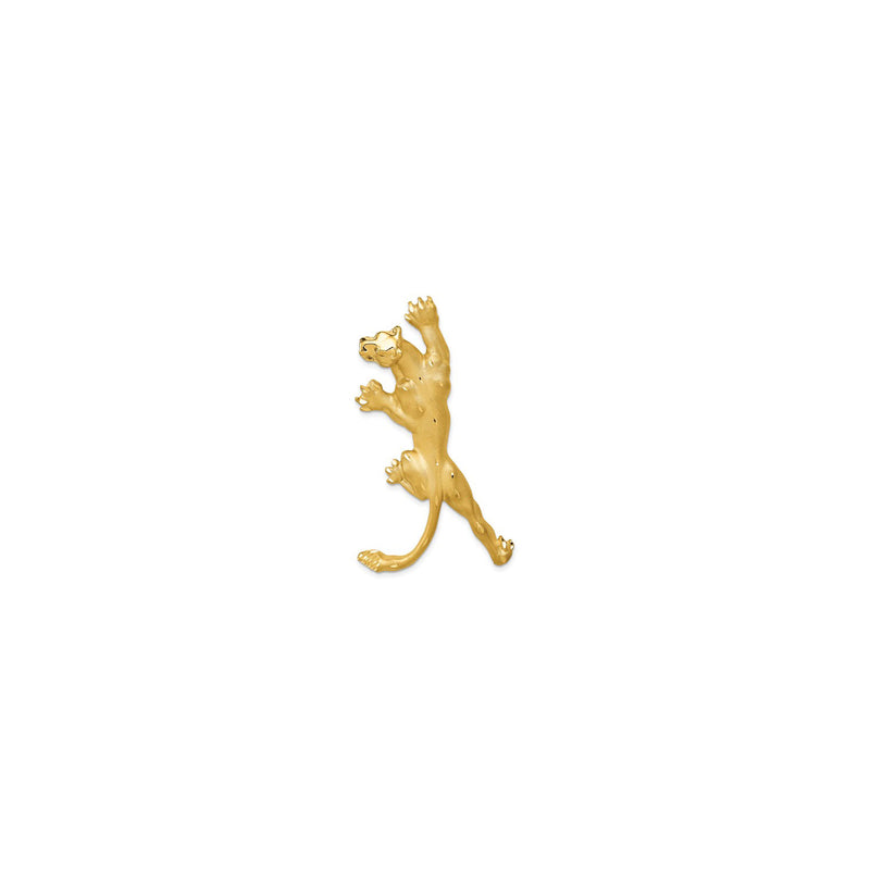 Crawling Panther Pendant (14K) front - Popular Jewelry - New York