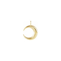Crescent Moon Pendant yellow (14K) front - Popular Jewelry - New York