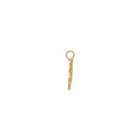 Dashing Horse Pendant (14K) side - Popular Jewelry - New York