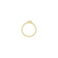 Einstellung des stapelbaren Diamanthalbmondes (14K) - Popular Jewelry - New YorkDiamond Crescent Moon Stapelbarer Ring gelb (14K) Einstellung - Popular Jewelry - New York