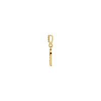డైమండ్ క్రెసెంట్ మూన్ మరియు స్టార్స్ డిస్క్ లాకెట్టు పసుపు (14K) వైపు - Popular Jewelry - న్యూయార్క్
