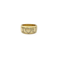 డైమండ్ "ఐ హార్ట్ యు" రింగ్ (14K) ముందు - Popular Jewelry న్యూ యార్క్