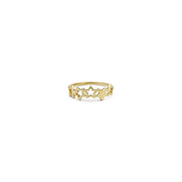 Five Stars Ring (14K) front - Popular Jewelry - New York