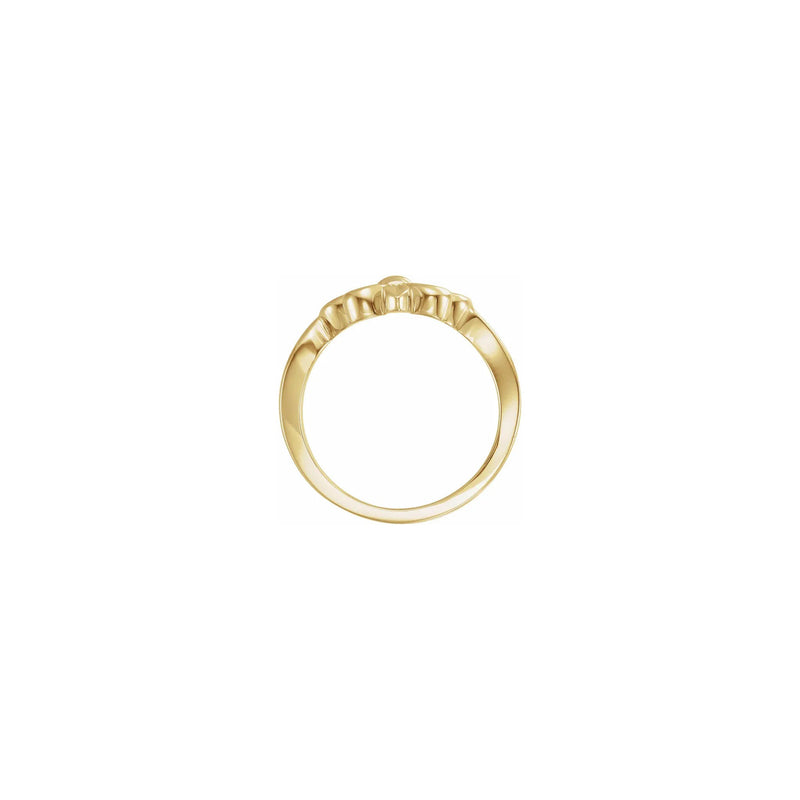 Fleur-de-lis Ring yellow (14K) setting - Popular Jewelry - New York