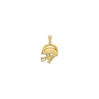 Football Helmet Pendant (14K) front - Popular Jewelry - New York