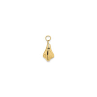Fortune Cookie Receptacle Pendant (14K) side - Popular Jewelry - New York