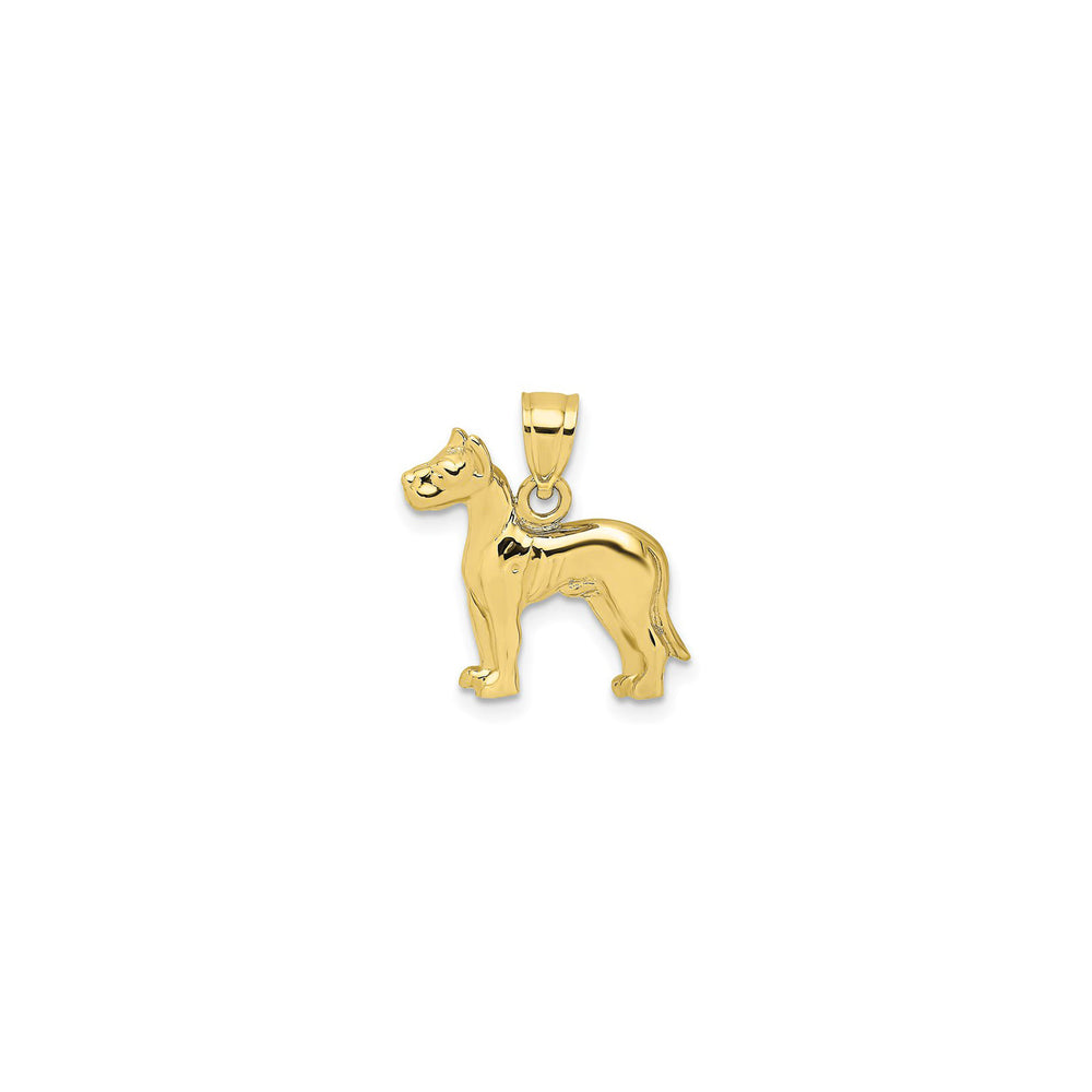 Great Dane Dog Pendant (14K) front - Popular Jewelry - New York