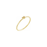 心形可堆疊戒指 (14K) 對角線 - Popular Jewelry - 紐約
