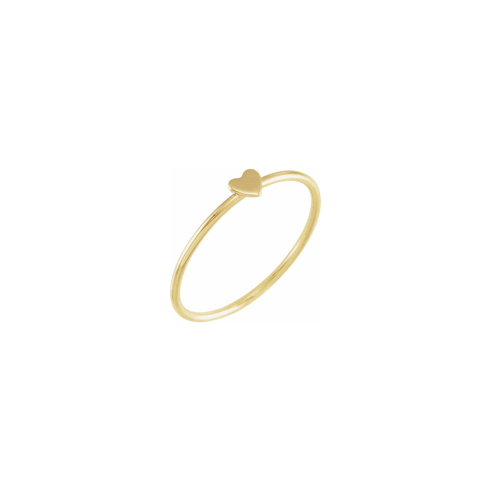 Heart Stackable Ring (14K) diagonal - Popular Jewelry - New York