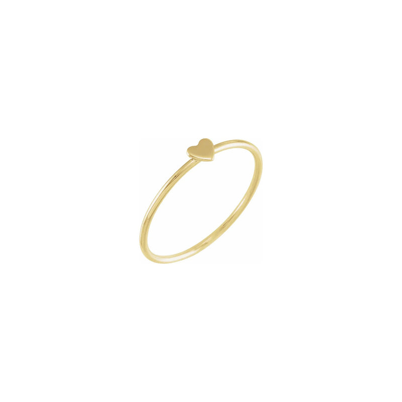 Heart Stackable Ring (14K) diagonal - Popular Jewelry - New York