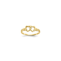 Összefonódó szívgyűrű (14K) átlós - Popular Jewelry - New York