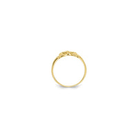 Interlocking Heart Ring (14K) setting view - Popular Jewelry - New York