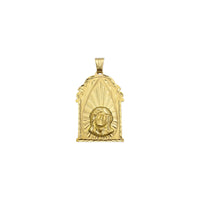 Jesus Head Shrined Pendant (14K) depan - Popular Jewelry - New York
