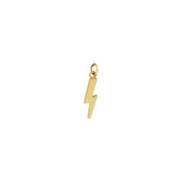Lightning Pendant kuning (14K) depan - Popular Jewelry - New York
