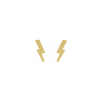 Сережки Lightning Stud Earrings yellow (14K) front - Popular Jewelry - Нью-Йорк