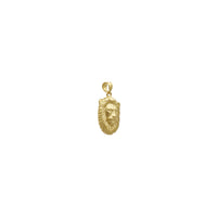Lion Visage Pendant (14K) side - Popular Jewelry - New York
